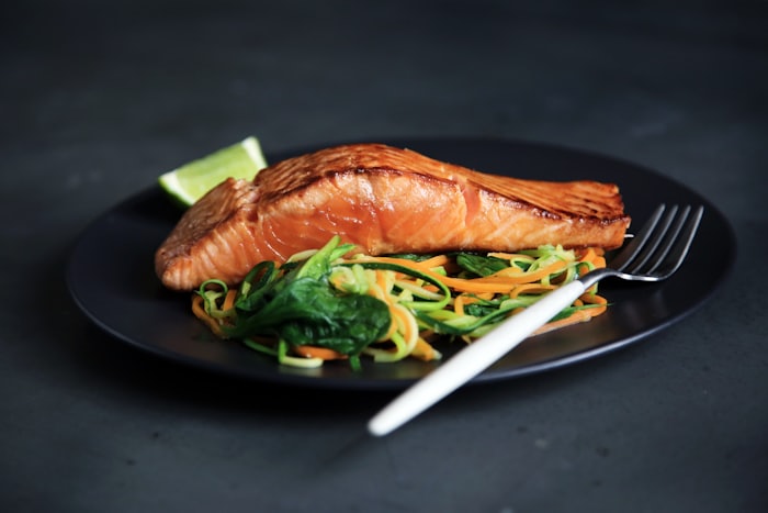 Fresh Scottish Atlantic salmon fillet